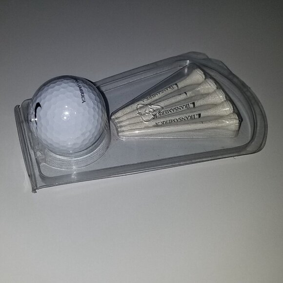 TransAmerica 1 Nike NDX Heat Golf Ball 5 Golf Tees Lot Insurance NEVER USED - Picture 5 of 7
